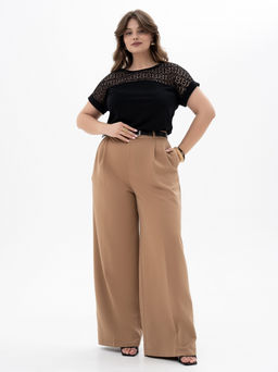 Футболкас КРУЖЕВОМ хлопок 95%, лайкра 5%,черная - Binita фото 9