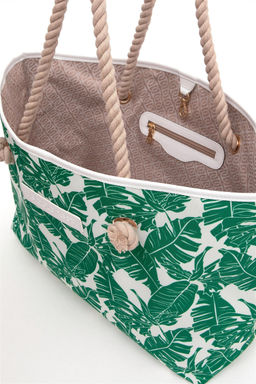 U. S. Polo Assn / Женская зеленая пляжная сумка - U.s. polo assn фото 5