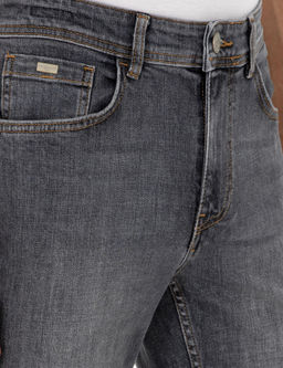 Джинсовые брюки узкого кроя антрацитового цвета - Cacharel фото 5