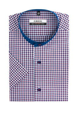 Сорочка мужская короткий рукав GREG 264/001/6723/ZS/C/1 фото 2