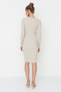 Tas Midi Triko Kemer Detayl? Elbise TWOAW22EL0009