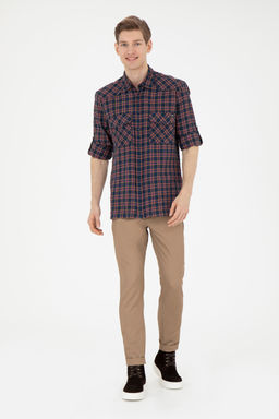 Мужские брюки песочного цвета из парусины - U.s. polo assn фото 8
