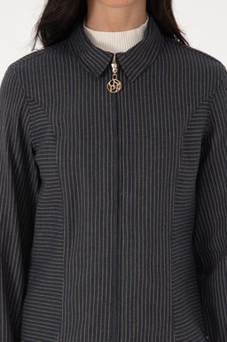 Kad_n Lacivert _izgili Fermuarl_ Dokuma G_mlek - U.s. polo assn фото 6