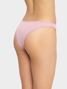 Цена за 2 штуки! Трусы женские бразилиана в рубчик в розовом оттенке кристальная роза 412448 - Mark formelle фото 2