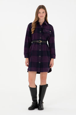 Женское темно-синее тканое платье Неожиданная скидка в корзине