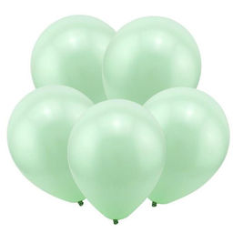 Воздушные шары латексные 12", пастель, 100 шт., цвет мятный