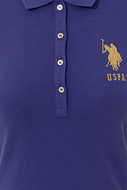Женское синее вязаное платье - U.s. polo assn фото 11