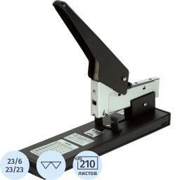 Степлер мощный Attache 23/23, до 210 л, металл, черный  фото 2