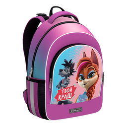 АКЦИЯ Цена за 1 шт. Ученический рюкзак с грудной перемычкой ErichKrause ErgoLine® 15L Ну, погоди! Каникулы (Краш)