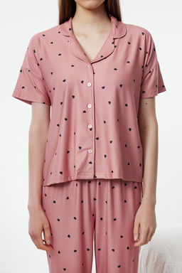 Gul Kurusu Kalpli Orme Pijama Tak?m? THMSS24PT00286 - Trendyolmilla фото 13