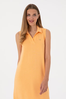 Kad_n Turuncu Polo Yaka _rme Elbise Sepette S_rpriz _ndirim - U.s. polo assn фото 2