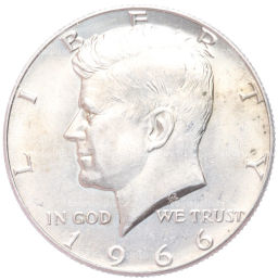 1/2 доллара (50 центов) 1966 года США