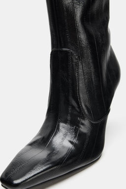 ENGRAVED HEEL BOOTS - Zara фото 6