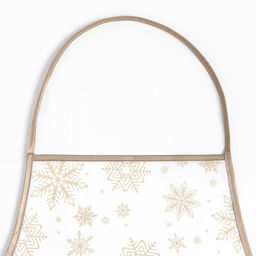 Фартук Доляна Снежинки золотые 70*80 см, 100% п/э  фото 3