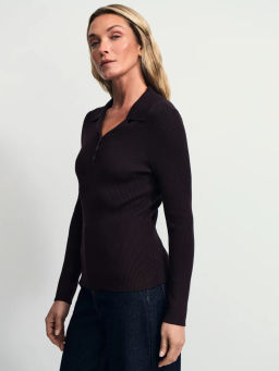 Джемпер из вискозы с отложным воротником / Zarina фото 5