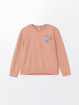 Bisiklet Yaka K?z ?ocuk Sweatshirt