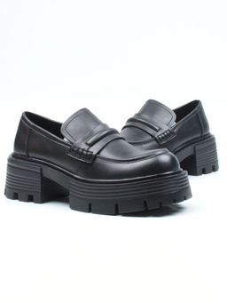 03-C1815-1 BLACK Лоферы женские (натуральная кожа)