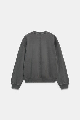 SUDADERA EFECTO LAVADO / Plomo - Zara фото 6