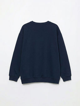 Sonic Bask?l? Erkek ?ocuk Kal?n Sweatshirt