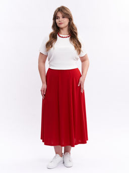 Юбка клёш UB17403RED25