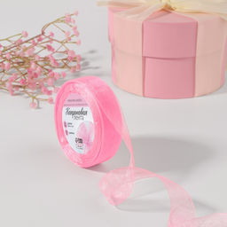 Цена за 2 шт. Лента капроновая, 20 мм, 20±1 м, светло-розовая№04