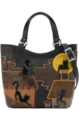 Сумка с аппликацией ДС-189-143 черный