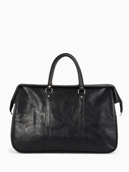 Сумка саквояж дорожная, на молнии, 48×18.5×30 см, чёрная