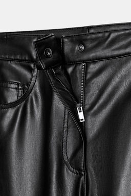 ZW COLLECTION BALLOON LEATHER EFFECT TROUSERS - Zara фото 8