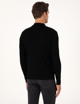 Siyah Regular Fit Fermuarl_ Triko H_rka - Cacharel фото 5