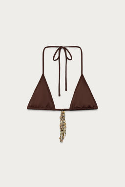 TOP BIKINI TRIANGULAR CONCHAS MARISA BERENSON X ZARA / Marr?n