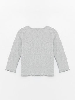 Bisiklet Yaka Uzun Kollu K?z Bebek Ti??rt - Waikiki фото 2