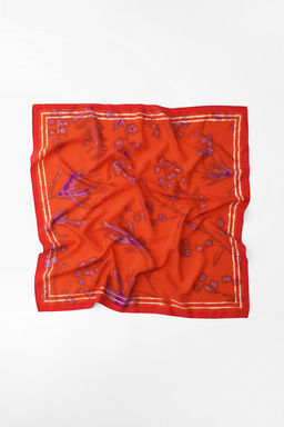 PRINTED SATIN SCARF