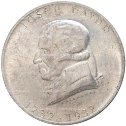 Монета 2 шиллинга 1932 года Австрия 200 лет со дня рождения Йозефа Гайдна