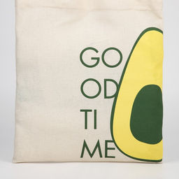 Сумка шопер Good time, без молнии, без подкладки, бежевая