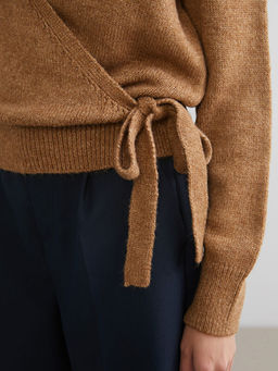 Kruvaze Yaka Kad?n Triko Kazak