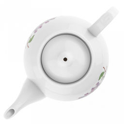 Чайник заварочный фарфоровый Сирень 700мл, форма Рубин (Россия) - Домашняя мода фото 5