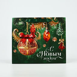 Пакет подарочный новогодний ламинированный «С Новым годом», ML 23×27×11.5 см