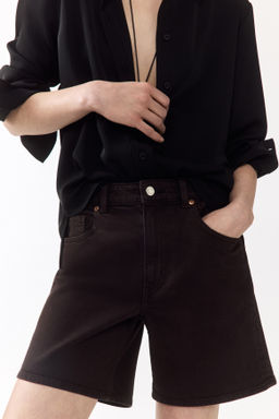 Vaquero corto de talle alto - H&m фото 10