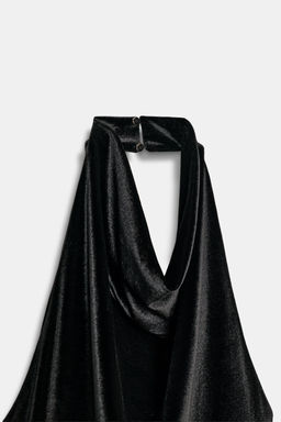 VELVET LACE MIDI DRESS - Zara фото 9