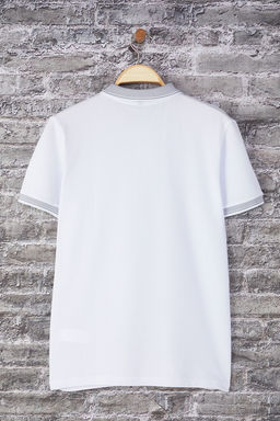 TRENDYOL MAN Beyaz Regular/Normal Kesim Polo Yaka T-shirt TMNSS25PO00033 - Trendyolmilla фото 9