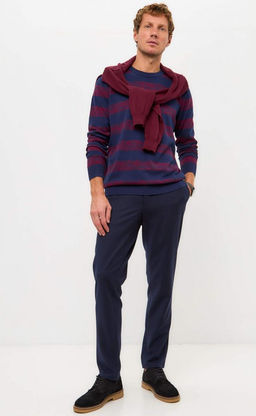 Джемпер P421-1560 d.blue-bordo - Primm фото 7