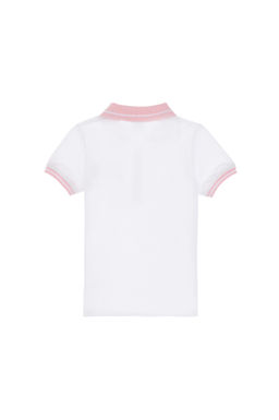 K_z _ocuk Beyaz Polo Yaka Ti__rt Sepette S_rpriz _ndirim - U.s. polo assn фото 3