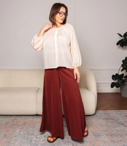 Блуза #КТ73 (2), кремовый - Dommod фото 4