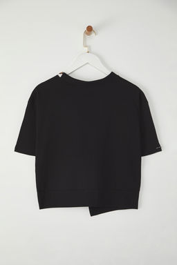 K?rm?z? Kal?n Pamuklu Kiraz Bask?l? Boyundan Baglamal? Detayl? Orme T-Shirt TEDSS24TS00001 - Trendyolmilla фото 4