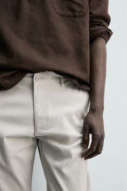 PANTAL?N CHINO SKINNY FIT / Gris claro - Zara фото 9