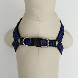 Шлейка рельефная 36-49 х 1,5 см, сине-чёрная - Пижон фото 4