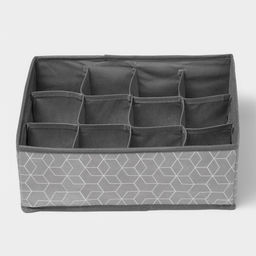 Органайзер для хранения белья Доляна Фора, 12 ячеек, 322412 см, серый  фото 4