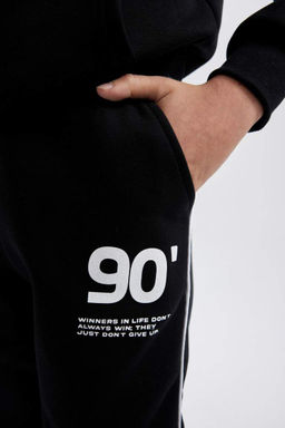 Толстые спортивные штаны для мальчиков с эластичными карманами на шнуровке на талии - Defacto фото 7