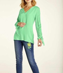 Блузка, мятная