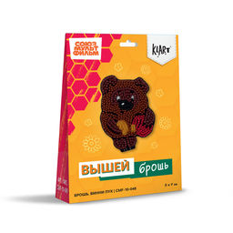 Klart набор для вышивания CMF-10-048 Брошь. Винни Пух 5 х 7 см